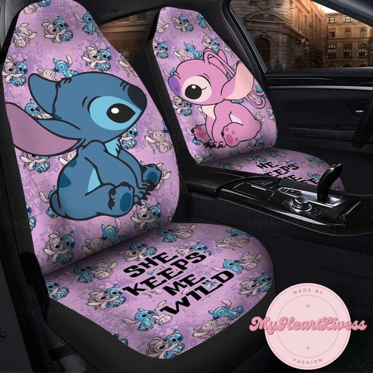 Discover Stitch Angel, Stitch Disney Autositzbezug