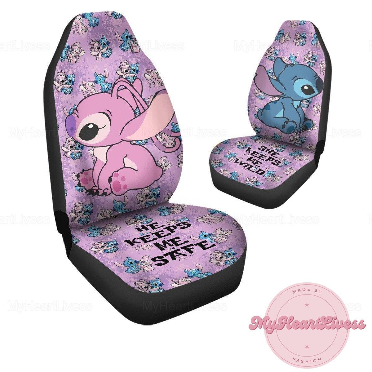 Discover Stitch Angel, Stitch Disney Autositzbezug