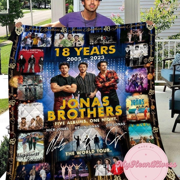 John Brothers Quilt, John Brothers Tour 2023 Quilt, John Brothers Gift, Modern Quilt, John Brothers Home Decor, Music Quilt, Joe Jonas Quilt