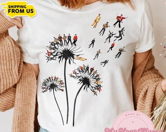 Dandelion Elvis Presley Flower T-Shirt, Elvis Presley T-Shirt, Elvis Presley Fan Gift, Elvis Presley Sweatshirt, King Of Rock And Roll