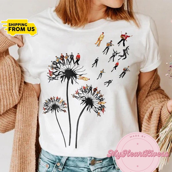 Dandelion Elvis Presley Flower T-Shirt, Elvis Presley T-Shirt, Elvis Presley Fan Gift, Elvis Presley Sweatshirt, King Of Rock And Roll