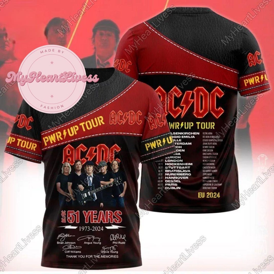 Ac Dc Pwr up Tour Eu 2024 51 Years 1973 2024 Signature Thank You for ...