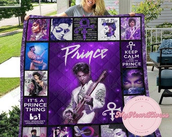 Prince Purple Quilt, Music Modern Quilt, Prince Music Singer Quilt, Prince Quilt Patroon, Prince Purple Music Quilt, Music Decor Home