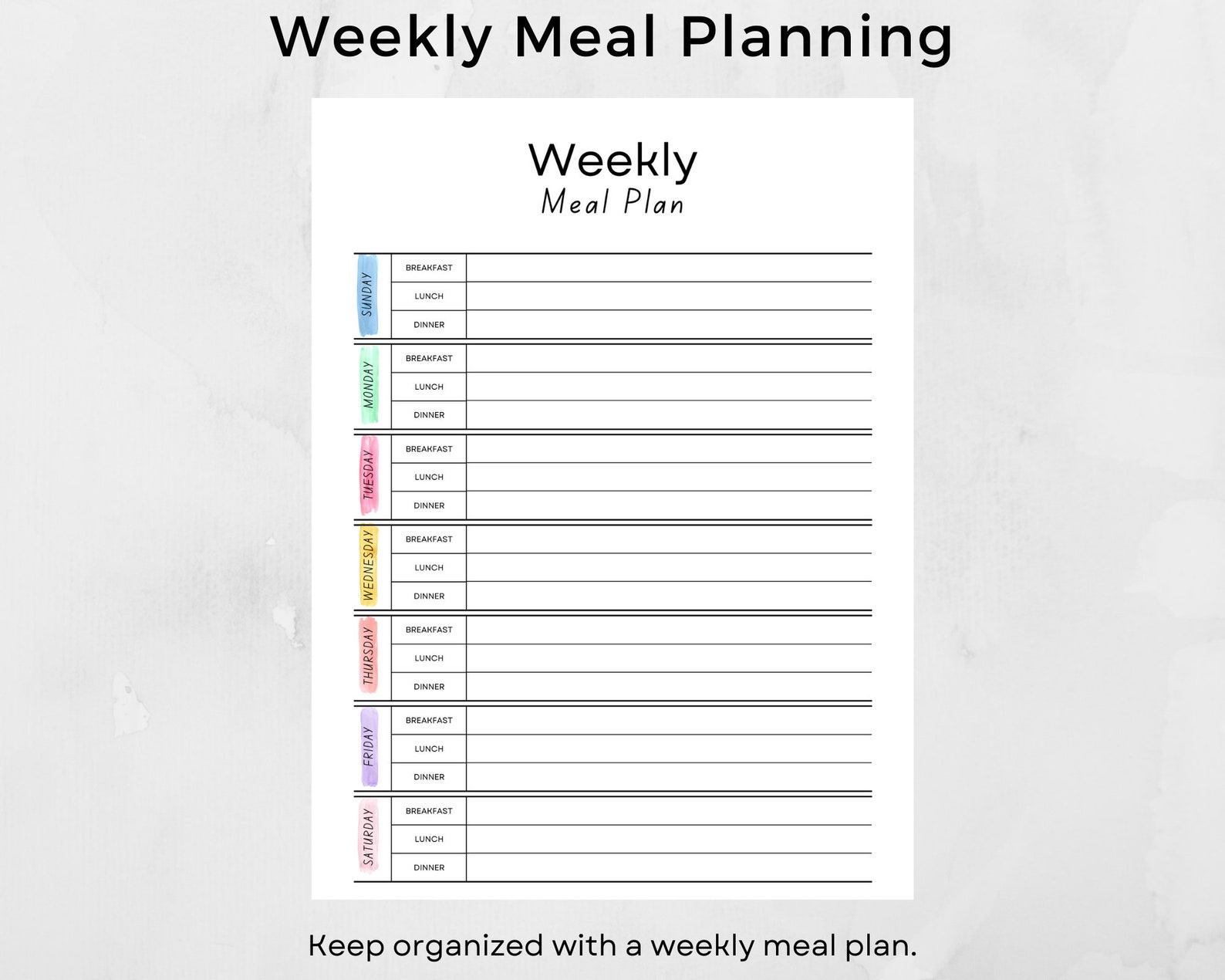 Printable Monthly Meal Planner 2023 Dinner Plan Calendar - Etsy