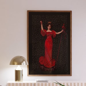 Affiche numérique Burlesque Girl vintage des années 1900 : ajoutez du glamour à votre espace avec cette superbe œuvre d'art !