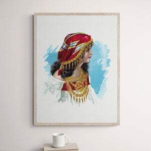 Traditional Serbian Costume Print, Folk Inspired Art, Slavic Folklore, Serbian Art Poster, Cultural Home Decor, Printable Wall Art
