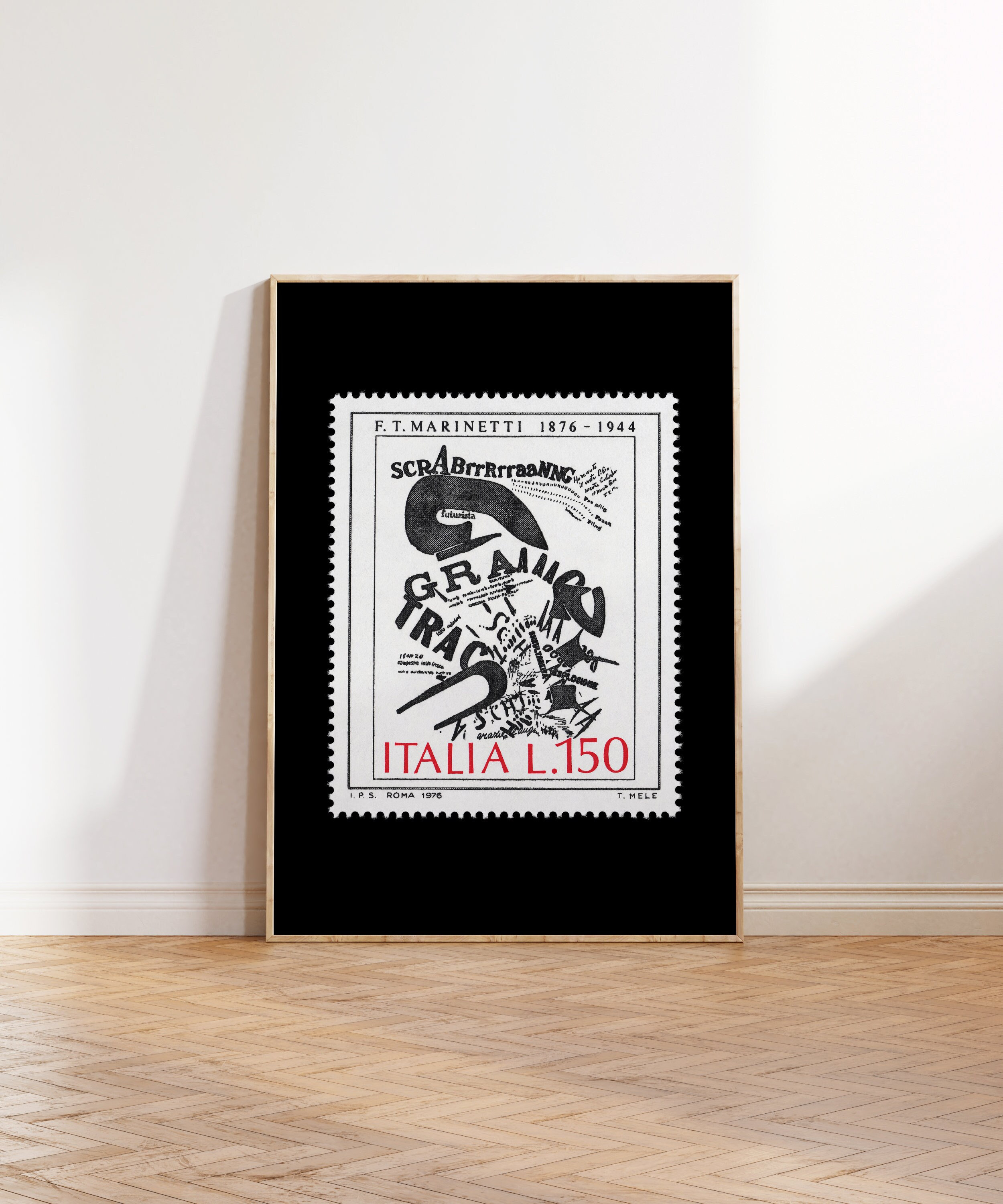イタリア未来派アートプリント、アヴァンギャルドポスター、フィリッポ