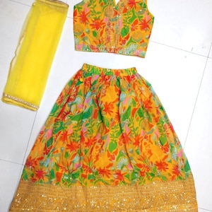 Kid Dress, Kids Lehenga choli, Girls Traditional wear, Kid lehenga, Navratri dress, Ethnic Indian wear, Chaniya choli, Girls Wedding lehenga