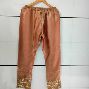 Embroidered Crepe Silk Salwar Kameez: 3-Piece Indian Suit image 6