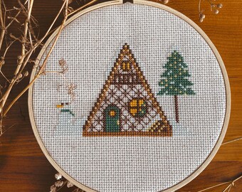 Winter Cabin PDF Pattern