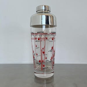 glass cocktail shaker