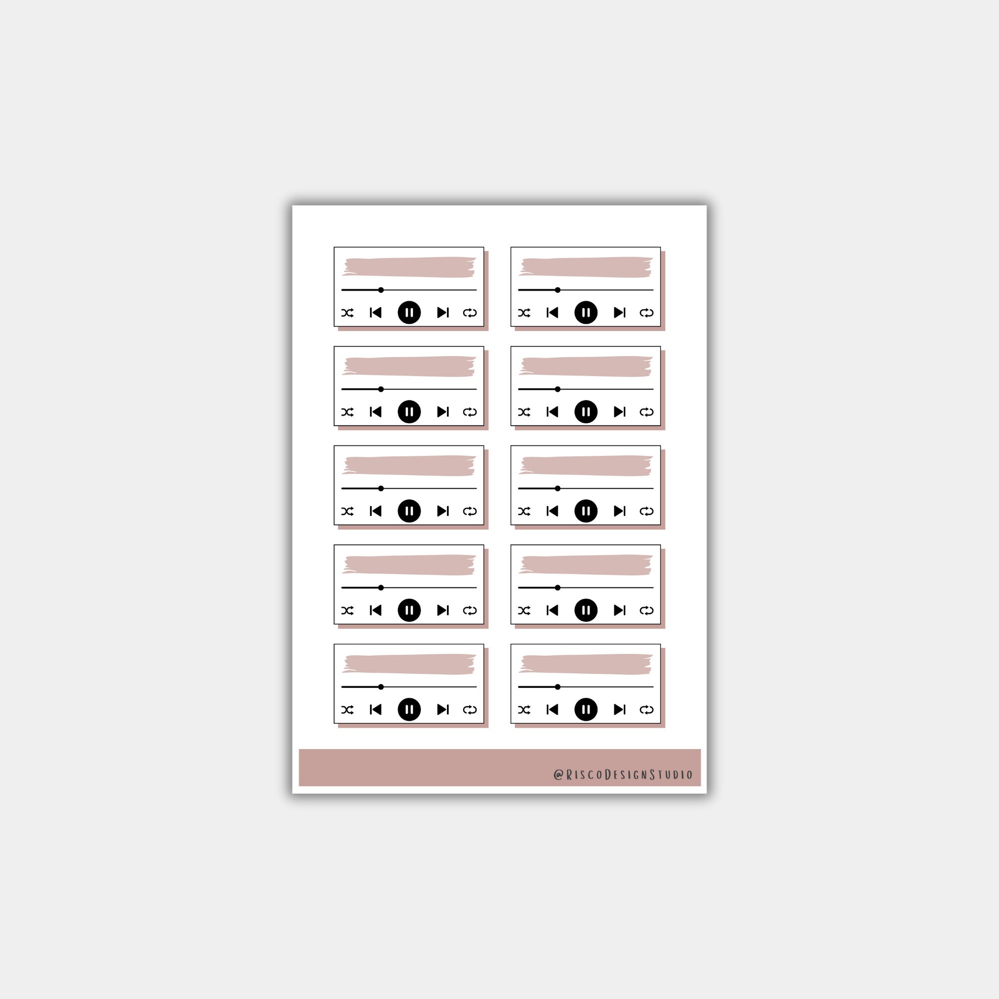 Journaling & Planner Stickers | DIY PRINTABLE | Playlist | Moonlight ...