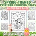 40 Spring Themed Coloring Pages, Spring PDF, Spring Printable, Spring ...