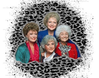 Golden Girls Leopard Print, PNG Digital Download