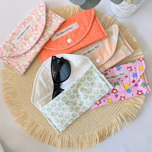 Etui à lunettes en tissu molletonné