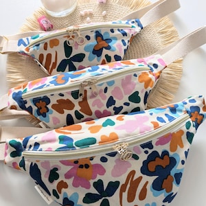 Sac banane fleuri pour enfants et mamans, sac banane matchy matchy
