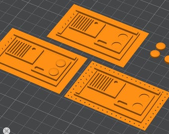 Han Solo Communicators STL File: Star Wars Sci-fi Cosplay Prop (3D Print Digital Download)