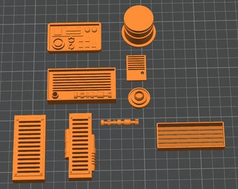 Star Wars Greeblies STL Bundle: Serie B, Sci-Fi Model Kitbash, Cosplay Prop (Digitaler Download)