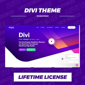 Divi Theme Mega Bundle License Key with WordPress Updates for Single Site | Divi Bloom, Divi Builder, Divi Extra, Divi Monarch, Divi Theme