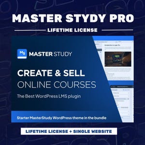 Plugin MasterStudy Pro: licenza a vita, sito singolo (download immediato)
