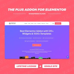 The Plus Addons Pro Plugin - License Key & Lifetime Updates for Single Site | Best Elementor Addon Widgets and Templates | Download