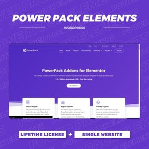Power Pack Elements Pro Plugin - License Key & Lifetime Updates for Single Site | WooCommerce Widgets and Page Templates | Download
