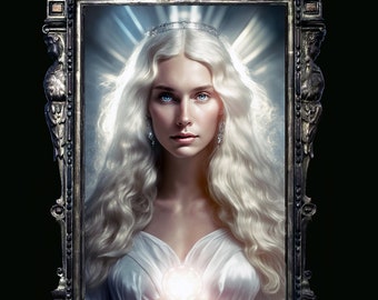 Aphrodite Kunstdruck, Griechische Göttin Poster, Mythologische Wandkunst