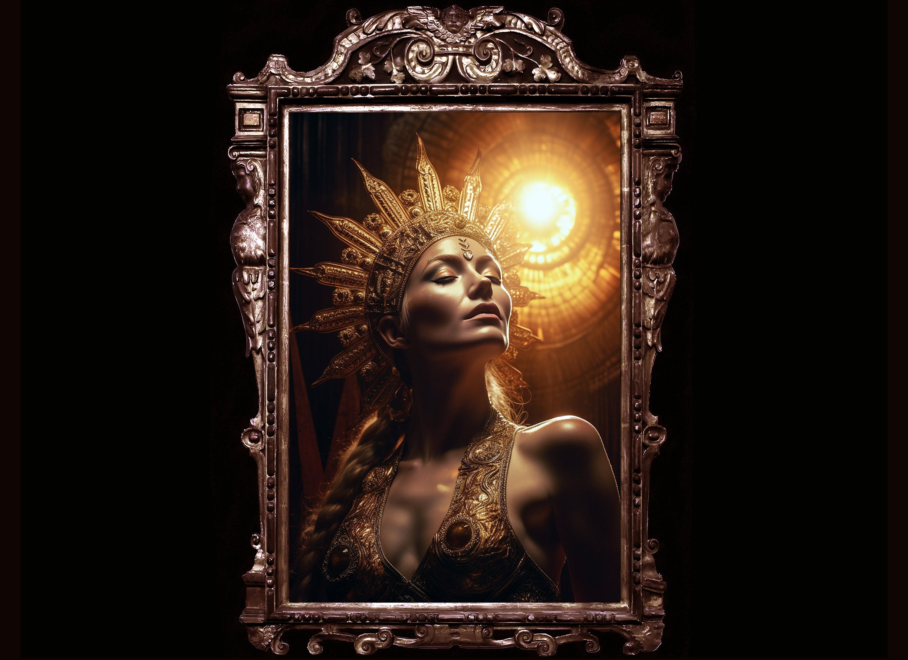Sol - Norse Sun Goddess Art Print, Nordic Mythology Poster - Etsy