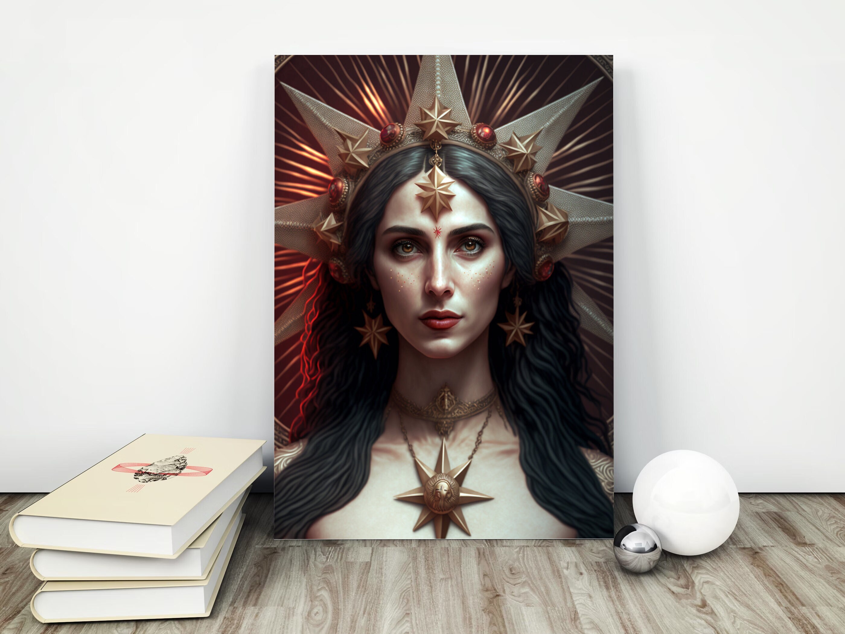 Inanna Goddess Art Print, Mesopotamian Love and Fertility Poster - Etsy