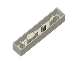 5 Inch Pen Blank, Ocean Animals Design, STL File for 3D Printer, Digital & Instant Download