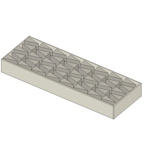 Knife Scale STL File for 3D Printer, Triangle Design, Digital & Instant Download
