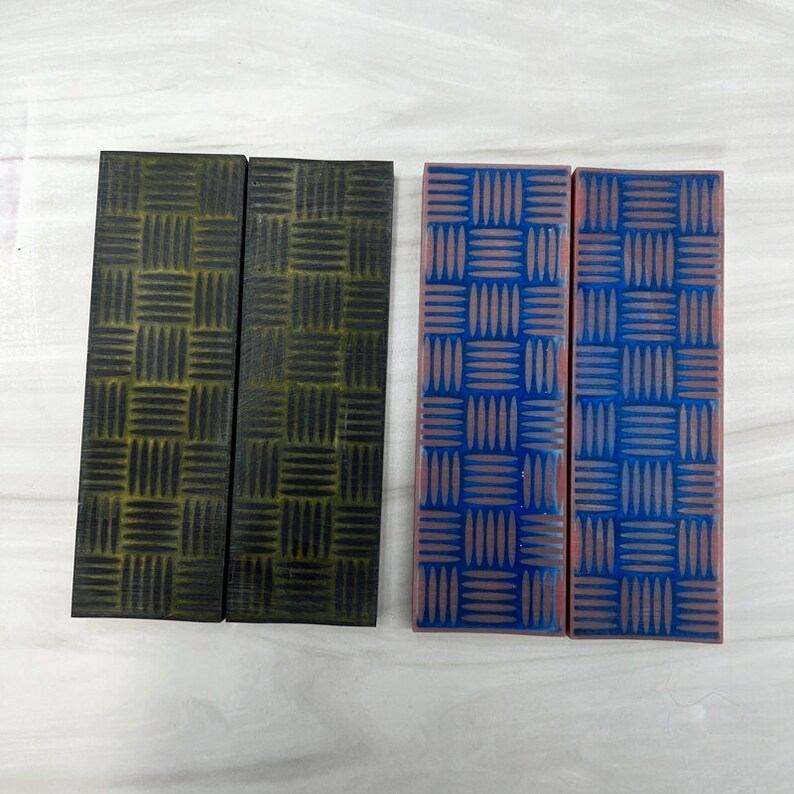 Knife Scale STL File for 3D Printer, Plate Design, Digital & Instant