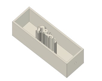 3in Pen Blank, Chinese Dragon D1 Design, STL File for 3D Printer, Digital/Instant Download