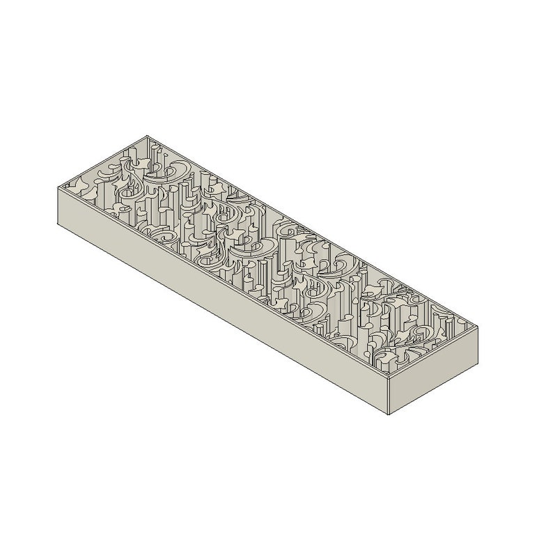 Knife Scale STL File for 3D Printer, Elegant D2 Design, Digital