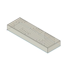 Knife Scale STL File for 3D Printer, Labyrinth Design, Digital & Instant Download