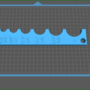 3D STL Durchmesser-Messgerät 0,25 bis 1 Zoll, STL-Datei für 3D-Drucker, Digital & Sofort Download