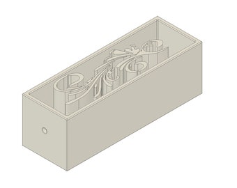 3 Inch Pen Blank, Elegant D1 Design, STL File for 3D Printer