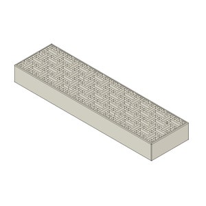 Knife Scale STL File for 3D Printer, Large Basket Weave Design, Digital & Instant Download