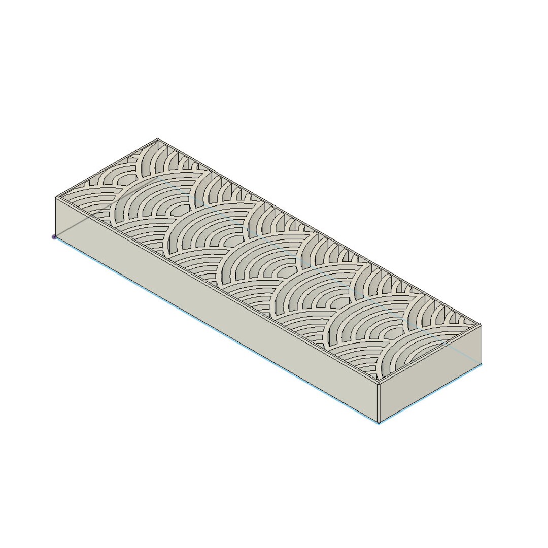 Knife Scale STL File for 3D Printer, Sunset Design, Digital & Instant