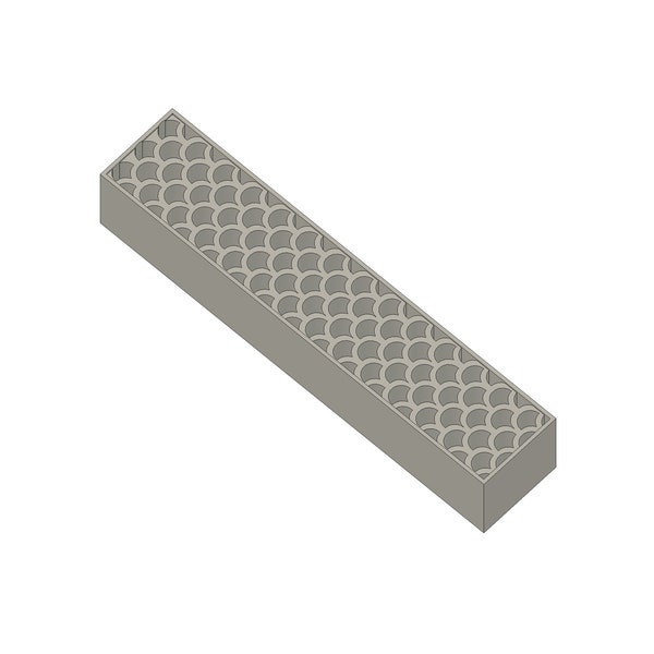 5 Inch Pen Blank, Dragon Scale Design 1mm wall, STL File for 3D Printer, Digital & Instant Download