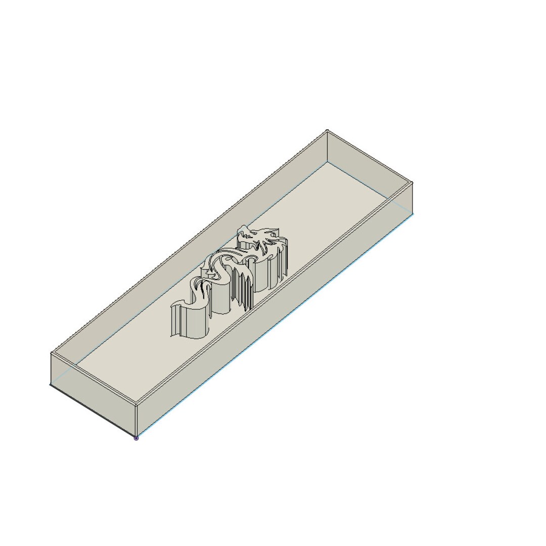 Knife Scale STL File for 3D Printer, Dragon Design, Digital & Instant