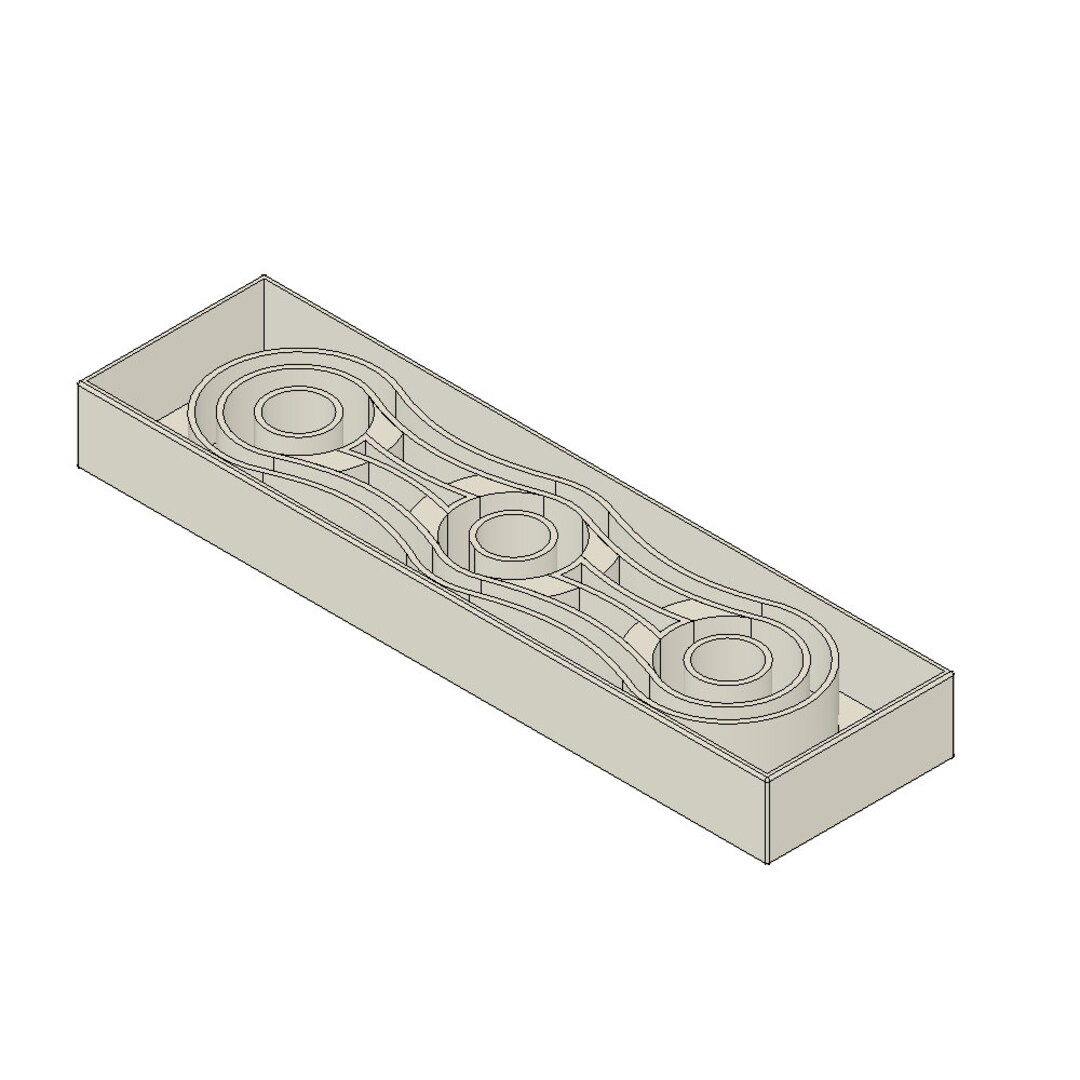 Knife Scale STL File for 3D Printer, Racetrack Design, Digital