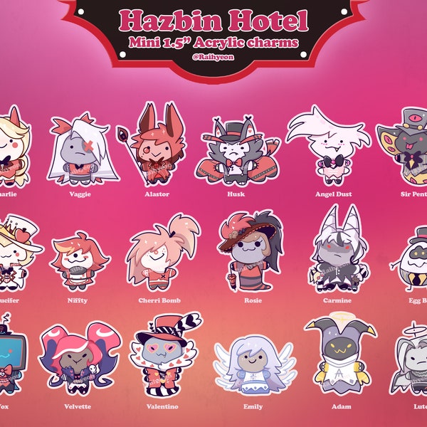 Hazbin Hotel Mini Charms