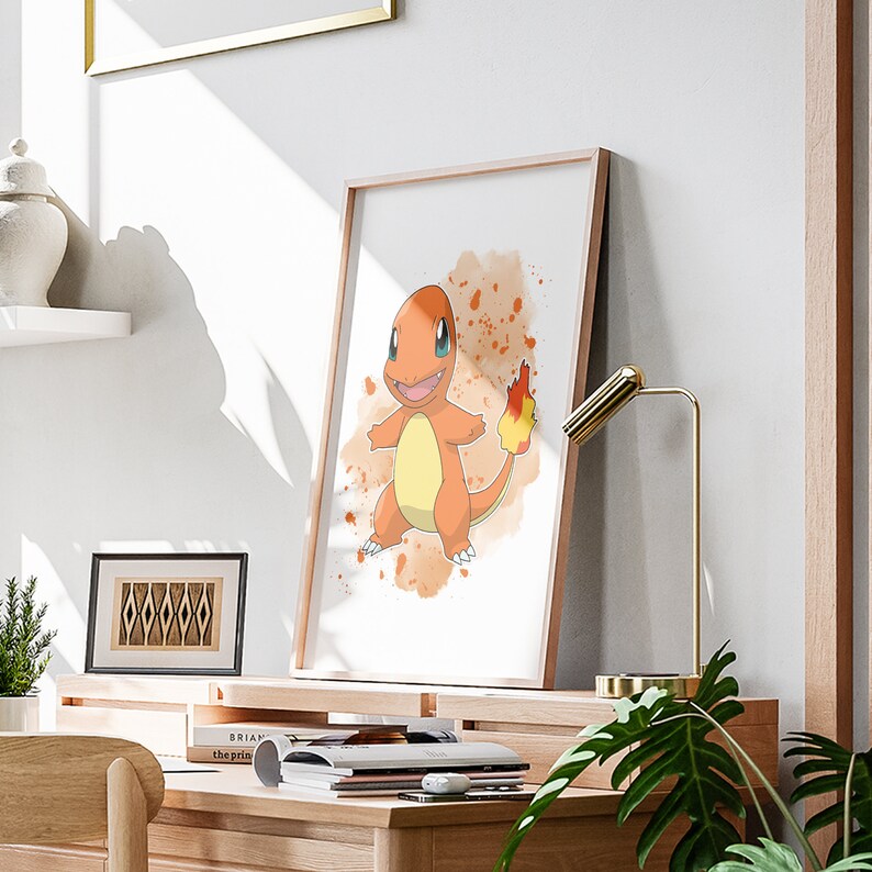 Pokemon Digital Art Pokemon Gift Print Pokemon Bedroom Decor - Etsy