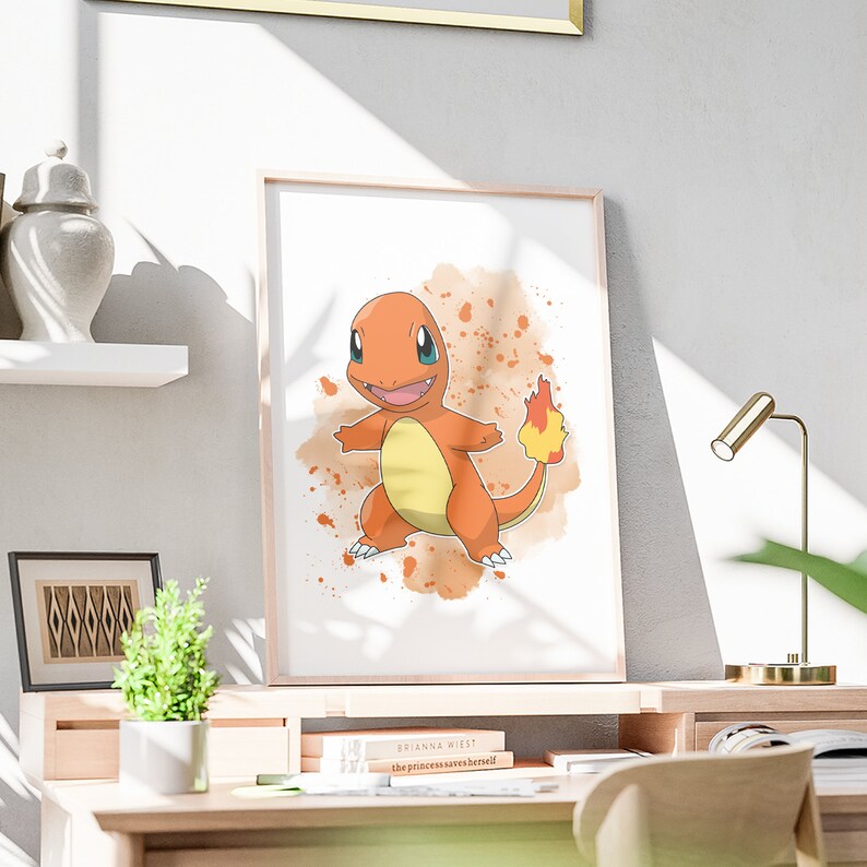 Pokemon Digital Art Pokemon Gift Print Pokemon Bedroom Decor - Etsy