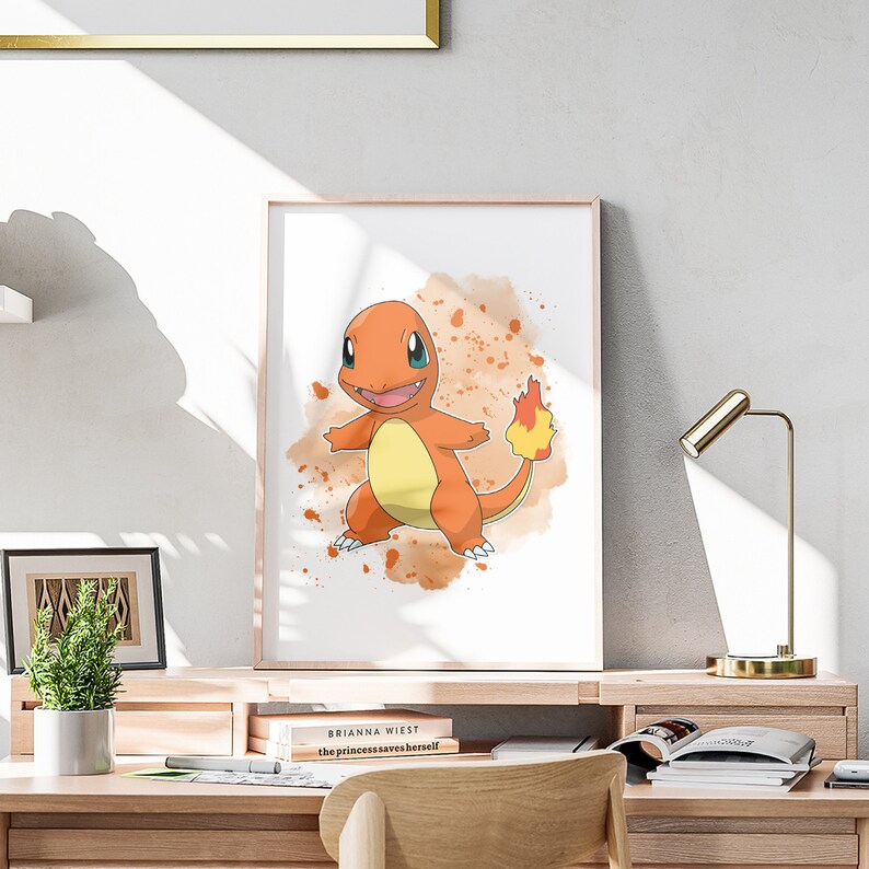Pokemon Digital Art Pokemon Gift Print Pokemon Bedroom Decor - Etsy