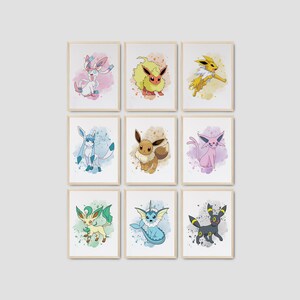 Eevee Pokemon Printable Pokemon Print Cute Eevee Kawaii Pokemon Eevee Print  Downloadable Print Kawaii Prints Cute Pokemon Art 