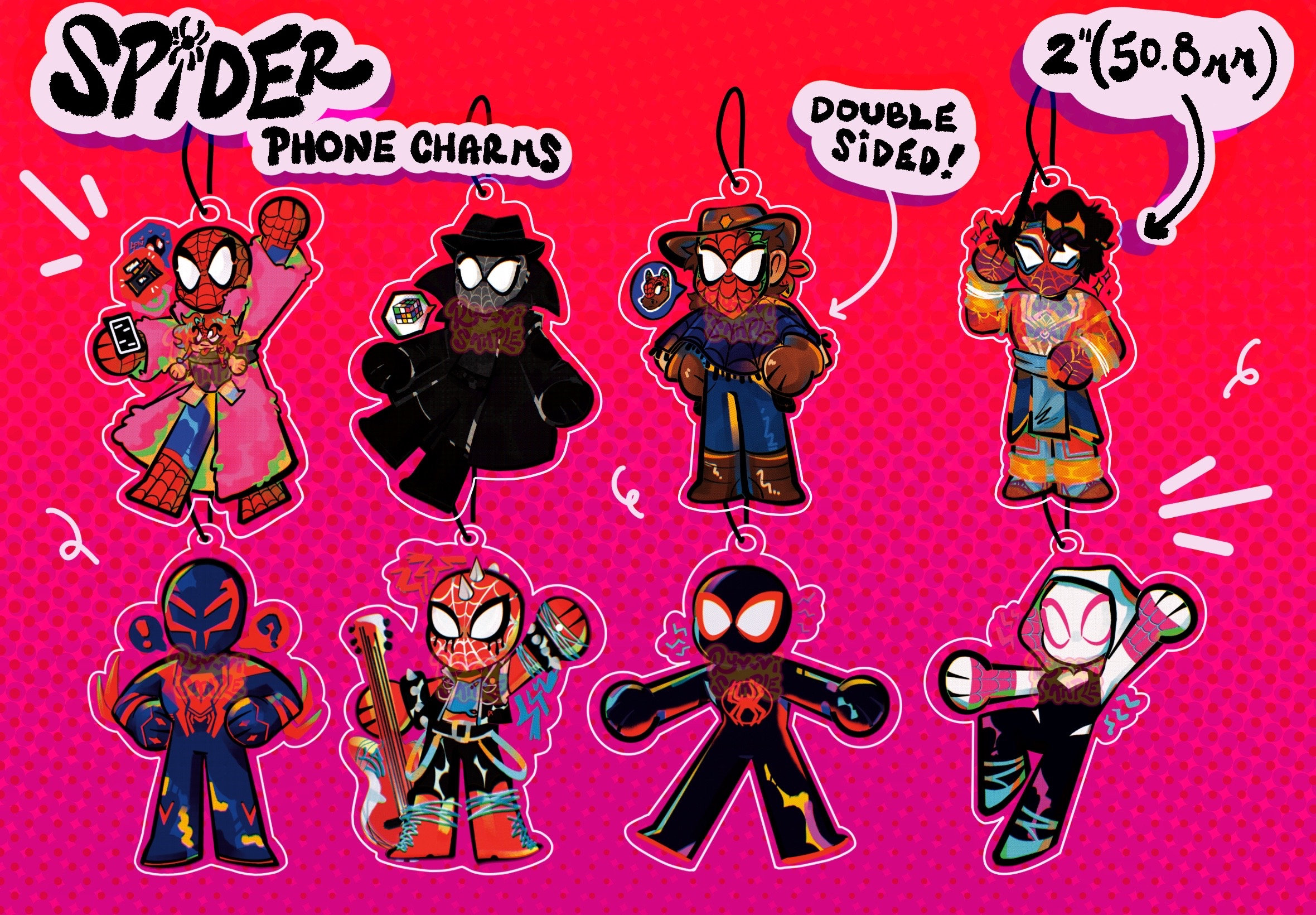 Spider-Man Acrylic Charms