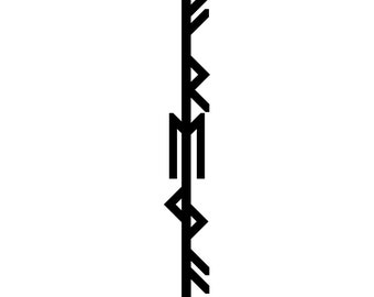 Freya / Freja Bindrune Noors Viking-symbool vinyl decal sticker - deur, muur, gaminglaptop, pc, auto, fiets, gitaar, drums, skateboard
