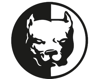Pitbull XL Bully Vinyl Decal Sticker voor Muur, Deur, Gaming Laptop PC, Fiets, Auto